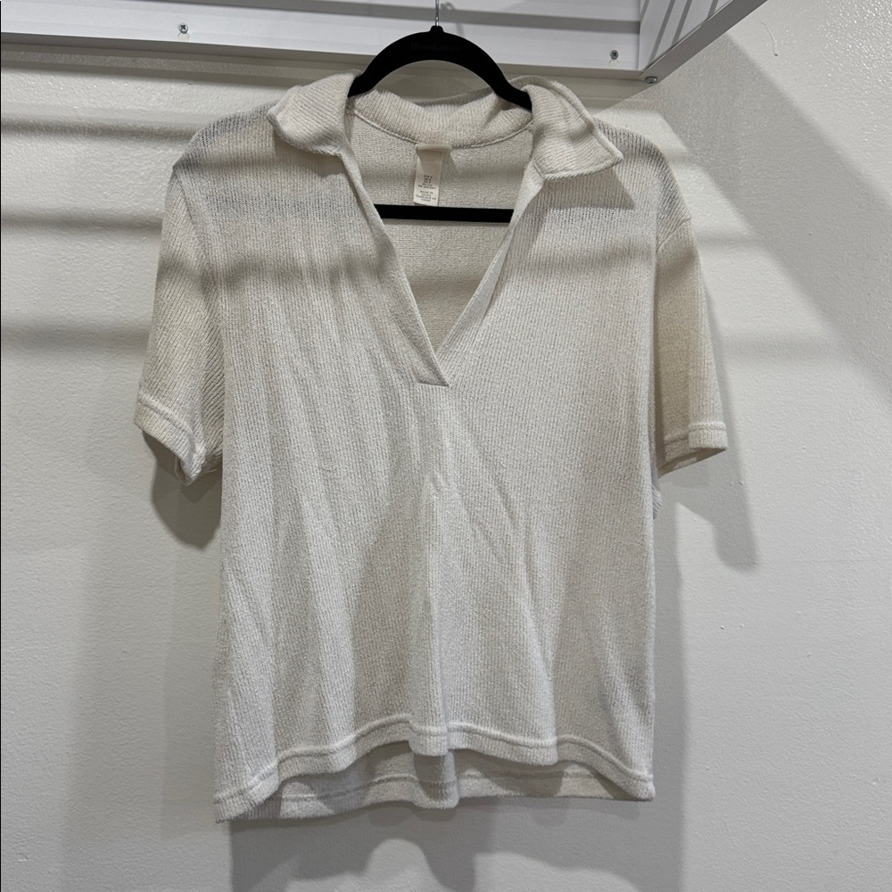 H&M Cream Knit Top
